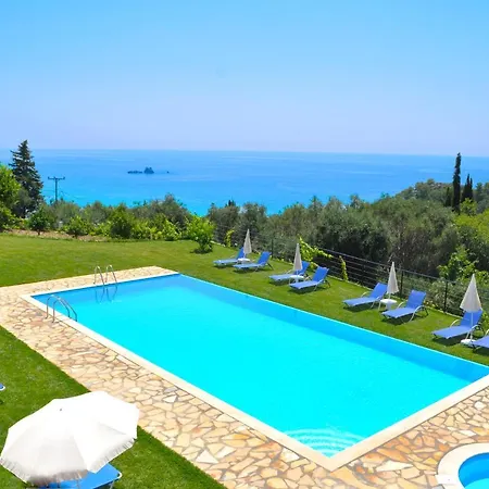 With Swimming Pool And Panorama Sea View - Apartament Pelekas
